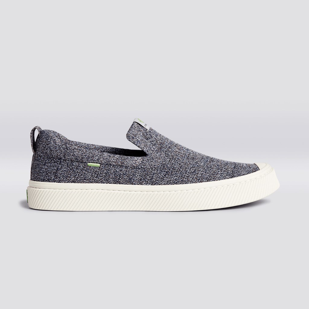 IBI Slip-On Cariuma Low Top Bamboo Weave Knit Vegan Grise Femme | VGT-4949782